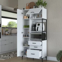 Aamiaiskaappi Linento Furniture JE112 - 2958 valkoinen