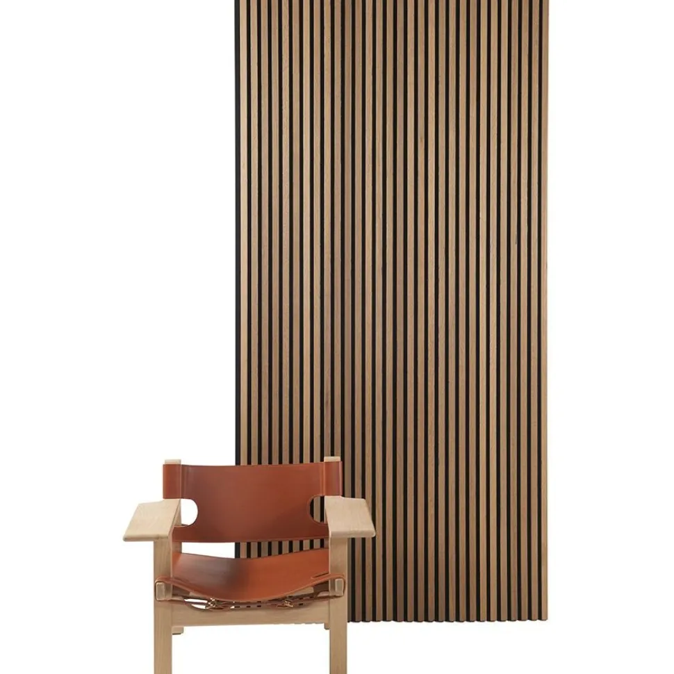Akustiikkalevy Fibrotech Premium, 22x605x2440mm, öljytty tammi puuviilu