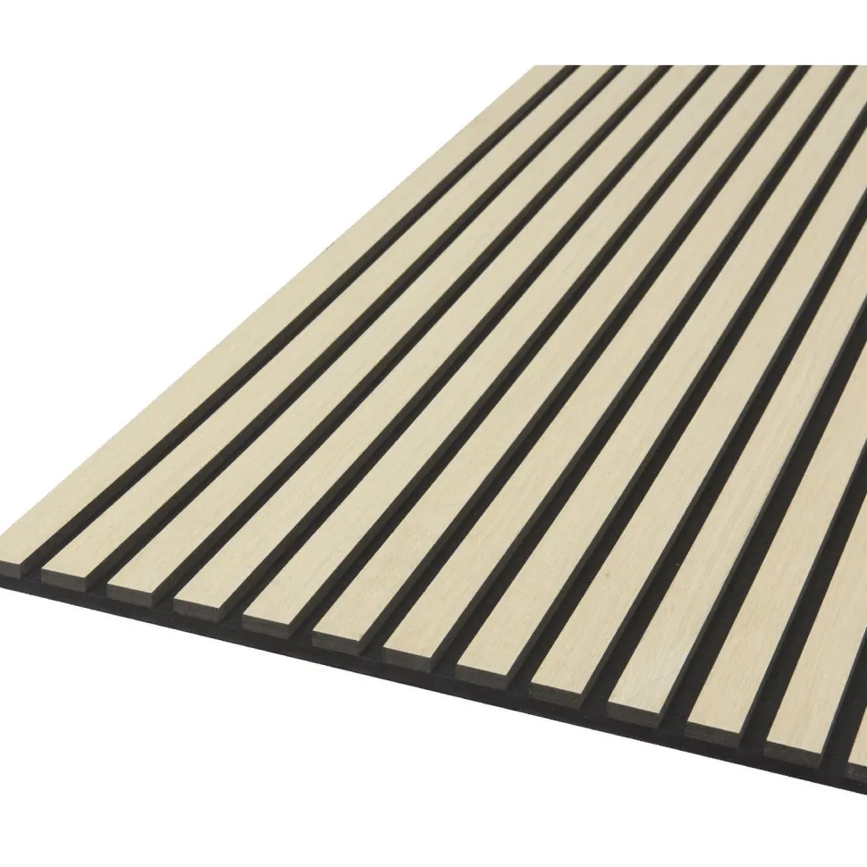 Akustiikkalevy Fibrotech Quanti, 18x520x2440mm, eri värejä puuviilupinnalla