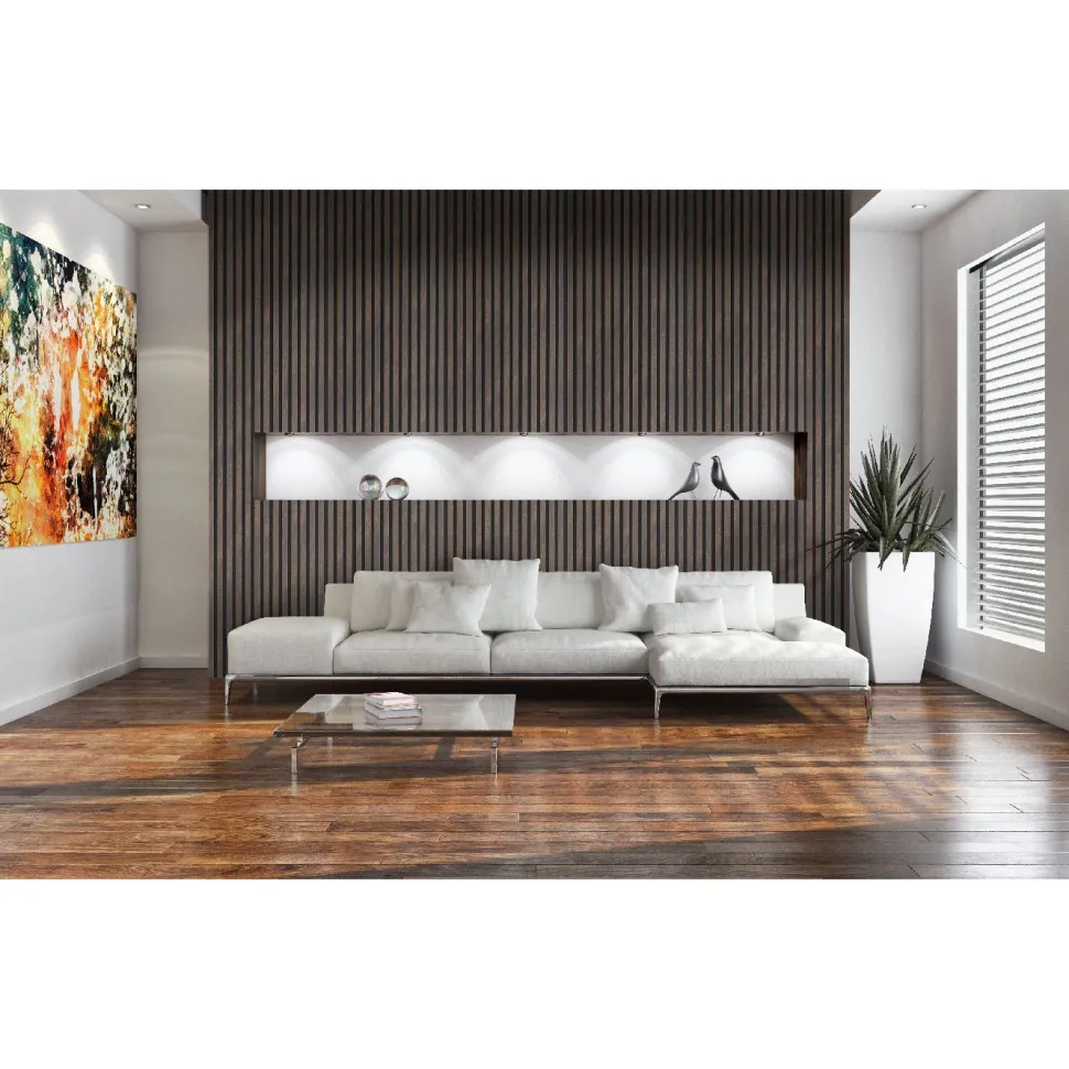 Akustiikkalevy Fibrotech Stone 244, 18x520x2440mm, rusty stone