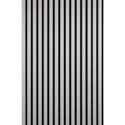 Akustiikkalevy Fog&Venø By Venø, 20x600x2400mm, mdf, vaaleanharmaa, musta huopa