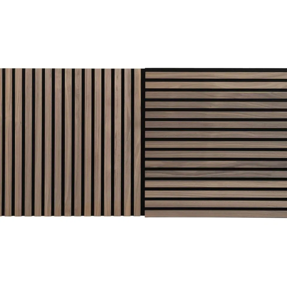 Akustiikkalevy Fog&Venø By Venø, 20x600x600mm, mdf, pähkinä, musta huopa, 2kpl