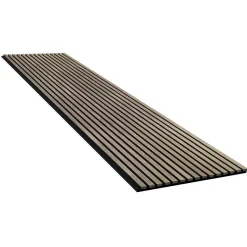 Akustiikkalevy Evella V27, 21x600x2400mm, valkotammi, puuviilupintainen