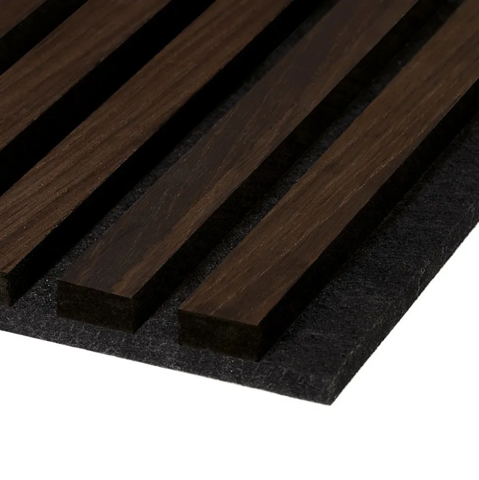 Akustiikkalevy Fibrotech Premium, 22x605x2440mm, savutammi puuviilu