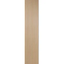 Akustiikkalevy Fibrotech Quanti, 18x520x2440mm, vaalea tammi puuviilu, harmaa pohja