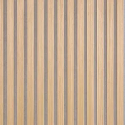 Akustiikkalevy Fibrotech Quanti, 18x520x2440mm, vaalea tammi puuviilu, harmaa pohja