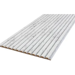 Akustiikkalevy Fibrotech Stone 244, 18x520x2440mm, marble white stone