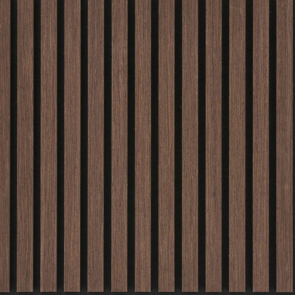 Akustiikkalevy House Nordic, 520x520x22mm, rimapaneeli, tummanruskea