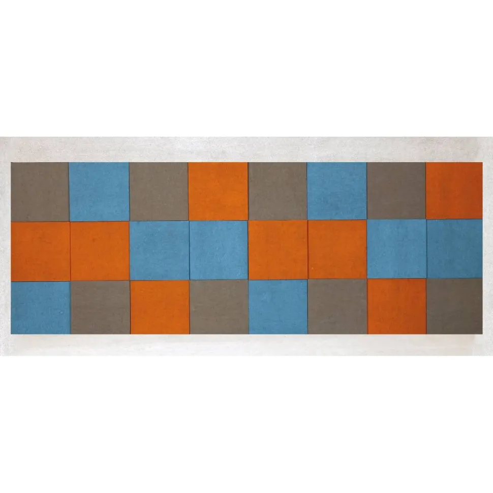 Akustiikkalevy Konto Torro 1782x1188mm sininen/harmaa/oranssi 24kpl