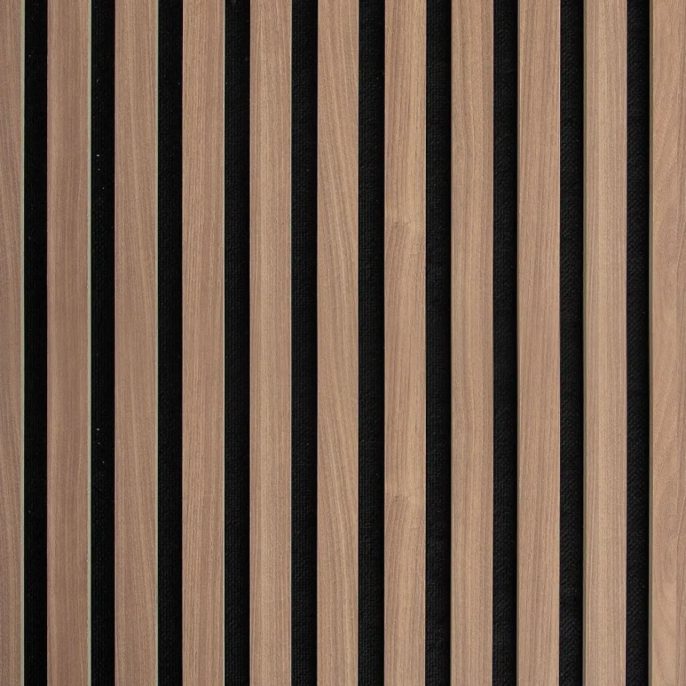 Akustiikkalevy/rimapaneeli Ewona RoughCut, 16x600x2700mm, vaalea pähkinä