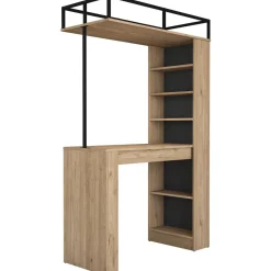 Baaripöytä Linento Furniture JA117 - 3173 saksanpähkinä/musta