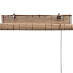 Bambu rullaverhot 2 kpl 80 x 160 cm ruskea