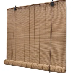 Bambu rullaverhot 2kpl 120 x 220 cm ruskea