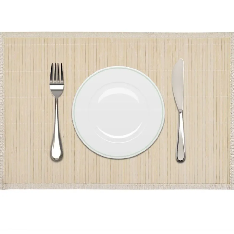 Bambu tabletti 6 kpl 30 x 45 cm luonnonväri