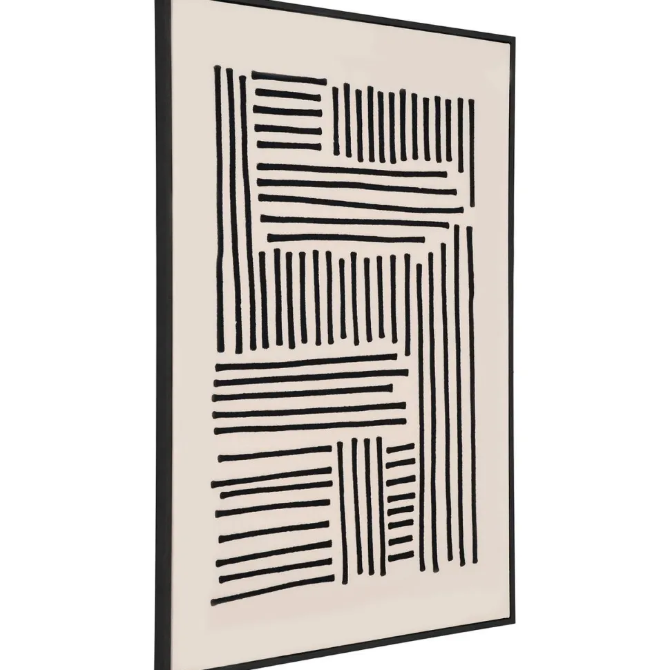 Canvastaulu House Nordic Lipari No.1, 100x140cm, musta/beige