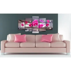Canvas-taulu Artgeist Orkidea hillityllä taustalla, 100x200cm