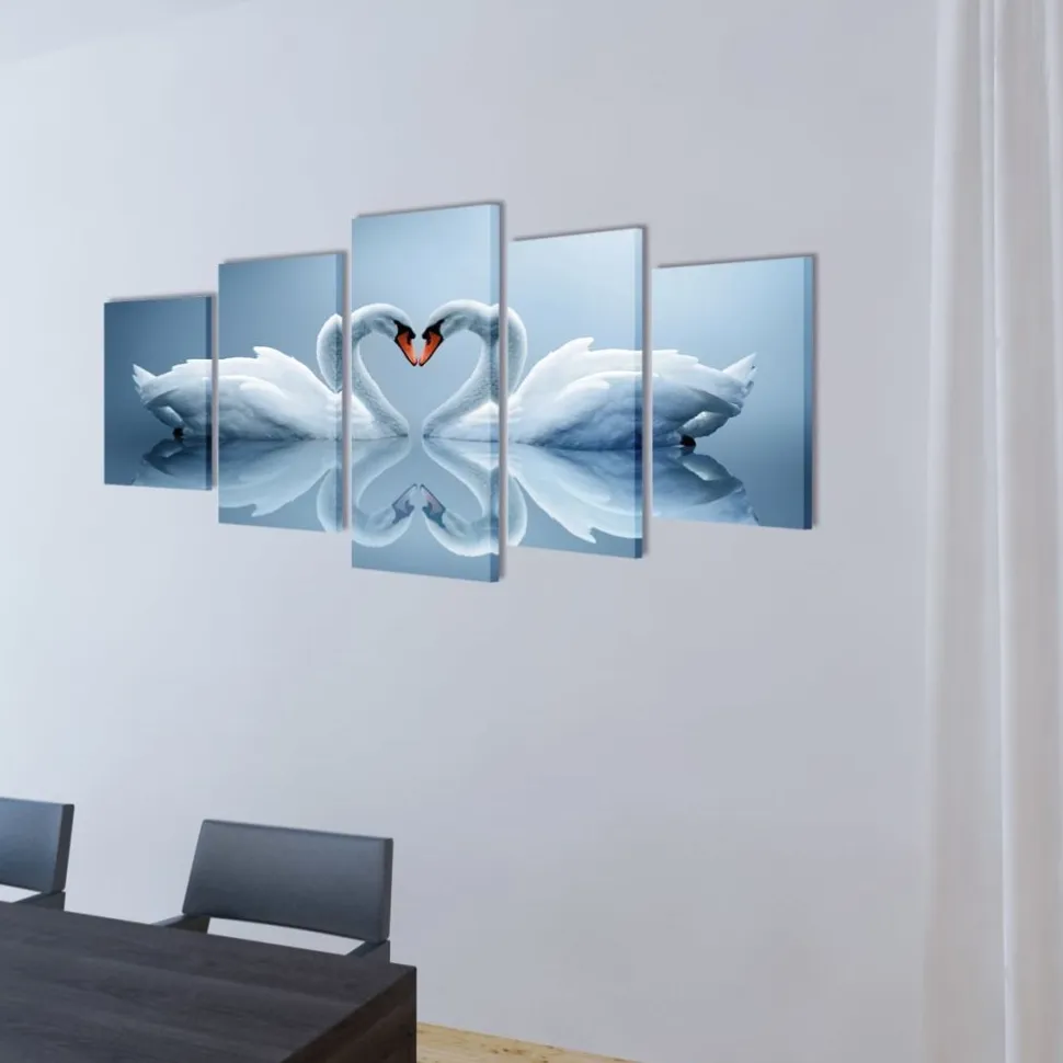 Canvas-taulusarja joutsen 200 x 100 cm