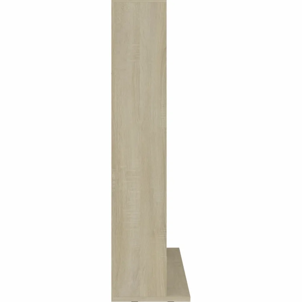 Cd-hylly sonoma-tammi 102x16x89,5 cm lastulevy