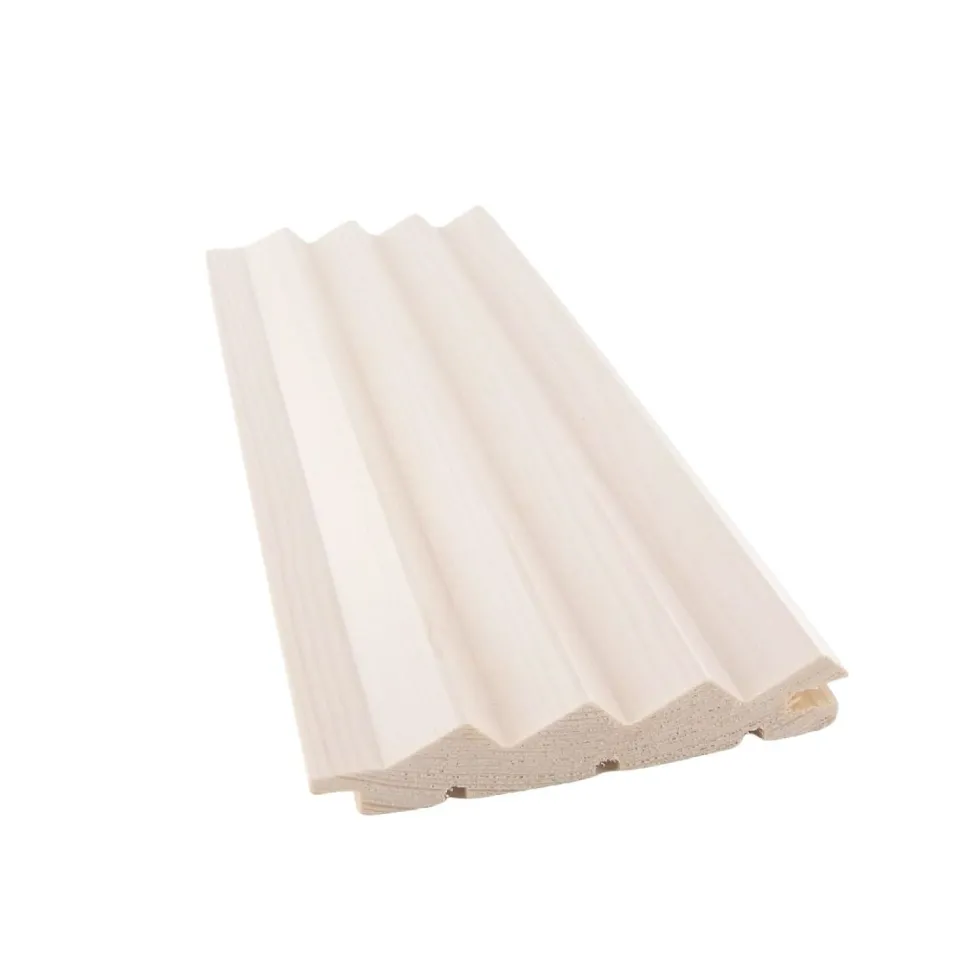 Dyyni-paneeli Cent 15x90x3300mm, mänty, valkolakattu