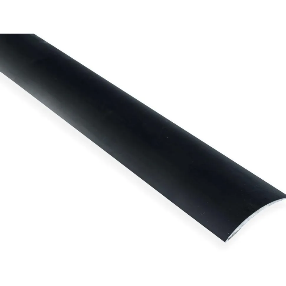 Eritasolista Maler sileä 0-10mm 6,2x41x2000mm alumiini tarra musta anodisoitu