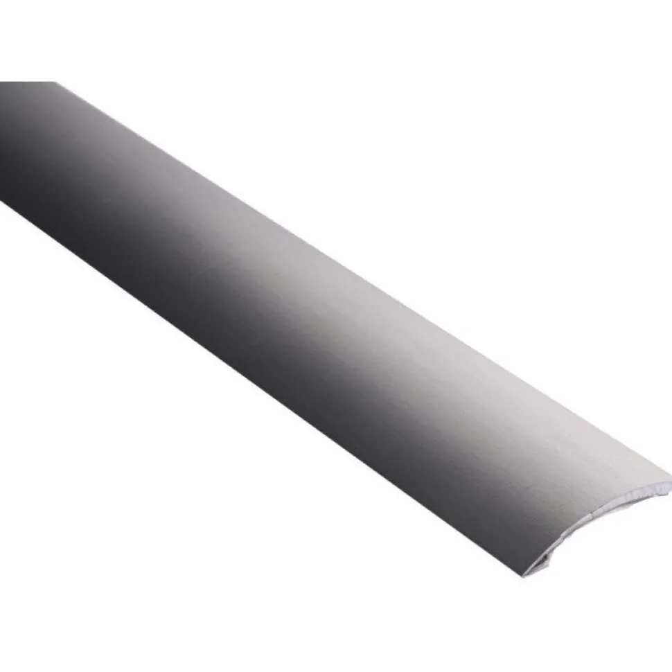 Eritasolista Maler sileä 0-10mm 6,2x41x2000mm alumiini tarra harjattu grafiitti