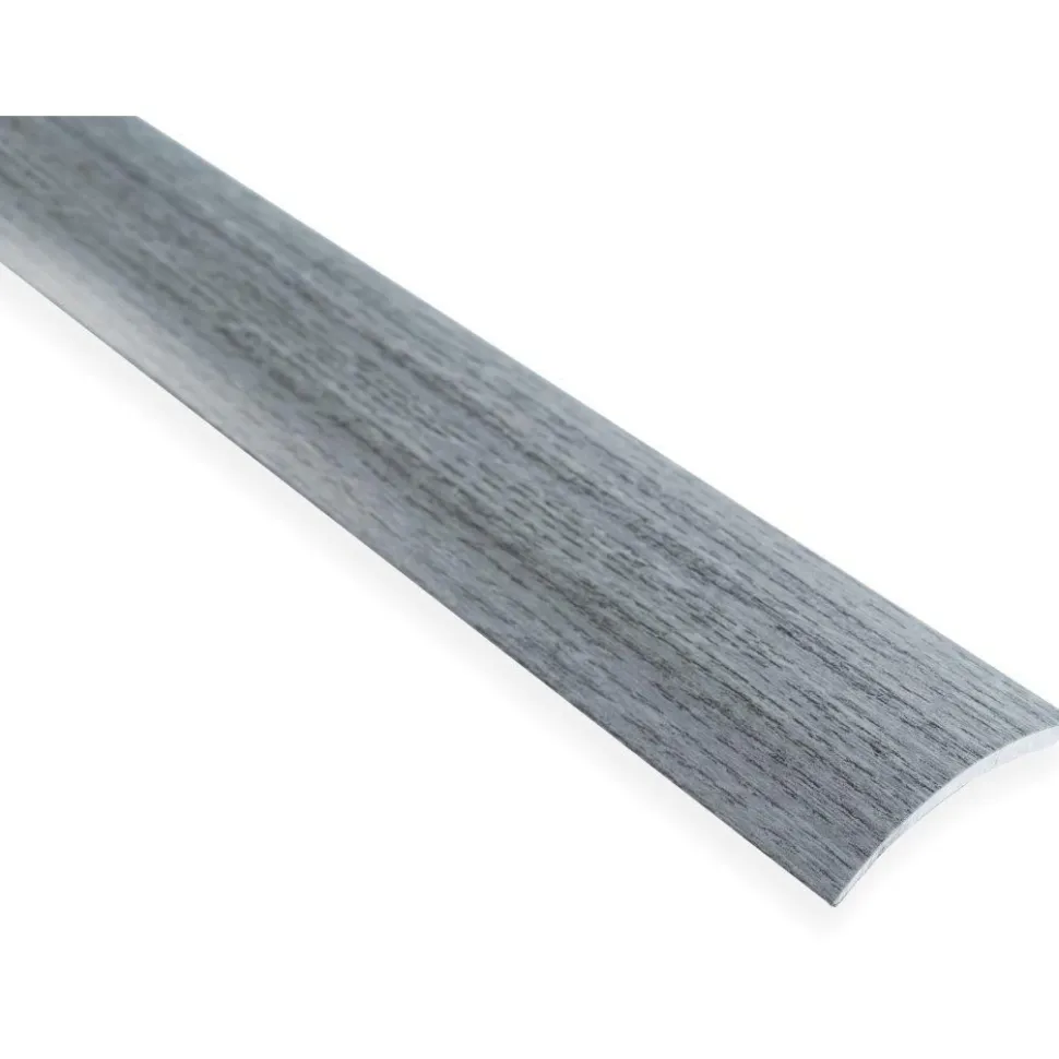 Eritasolista Maler sileä 0-10mm 6,2x41x2000mm alumiini tarra harmaa tammi