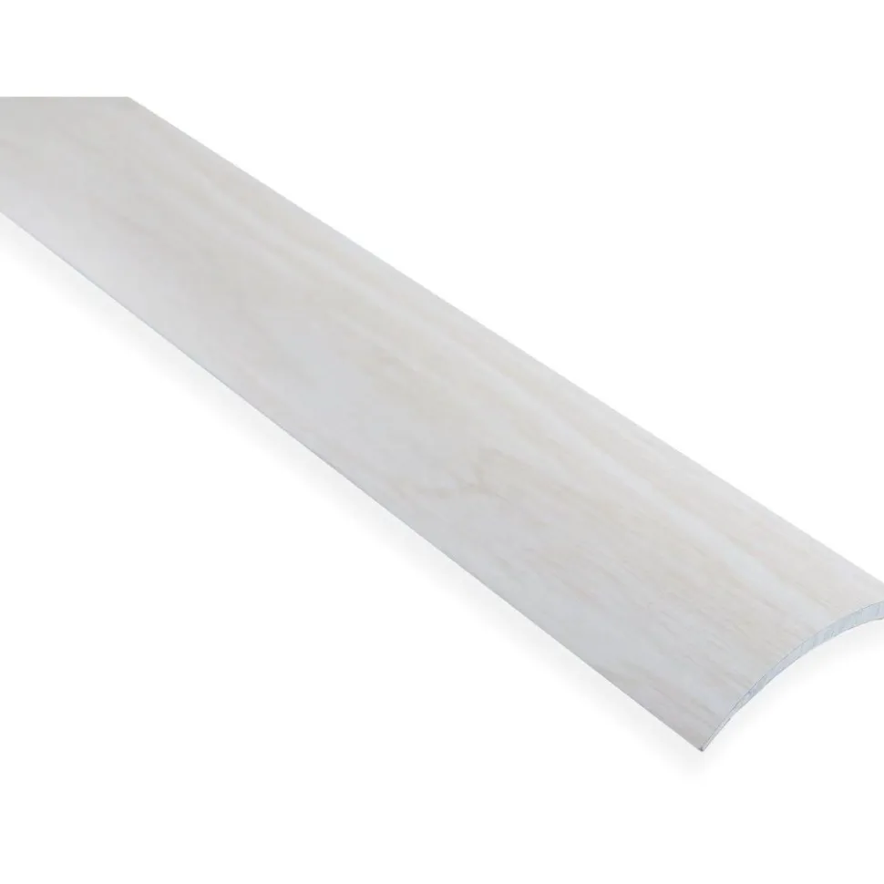 Eritasolista Maler sileä 0-10mm 6,2x41x2000mm alumiini tarra valkosaarni