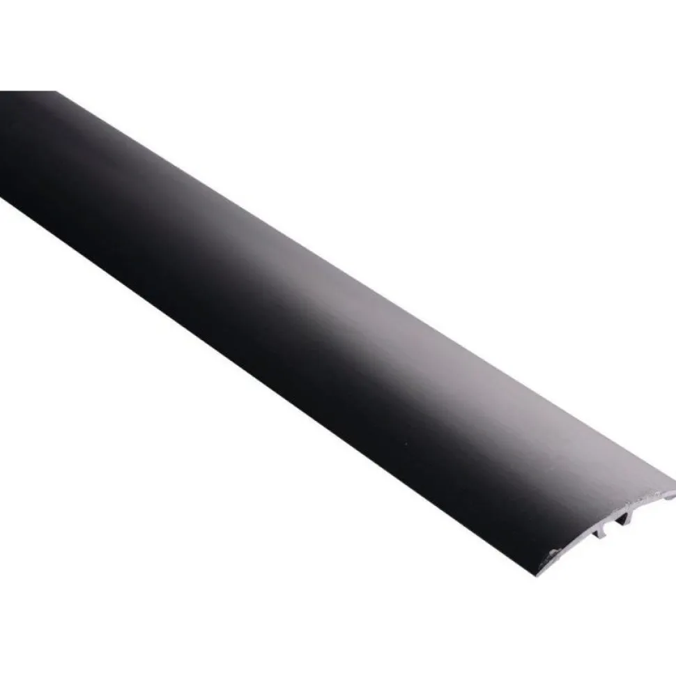 Eritasolista Maler sileä 0-10mm 5x40x1000mm alumiini tulppa musta anodisoitu