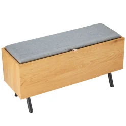 Eteisen penkki Home4You Aalborg 90x32x46cm, tammi