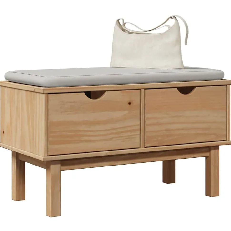 Eteisen penkki OTTA 80x40x45 cm täysi mänty (13462)
