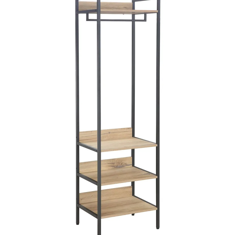Eteishylly Home4You HANNES 52x40xK180 cm, rustiikkinen melamiini, ruskea
