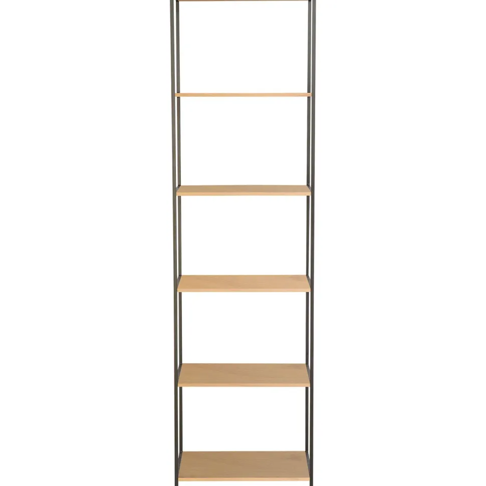 Hylly Home4You HARPER 50x30xK180 cm, saarni/musta