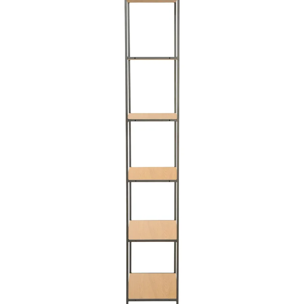 Hylly Home4You HARPER 50x30xK180 cm, saarni/musta