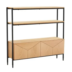 Hylly Home4You Nate 125,5x32x117cm, tammi