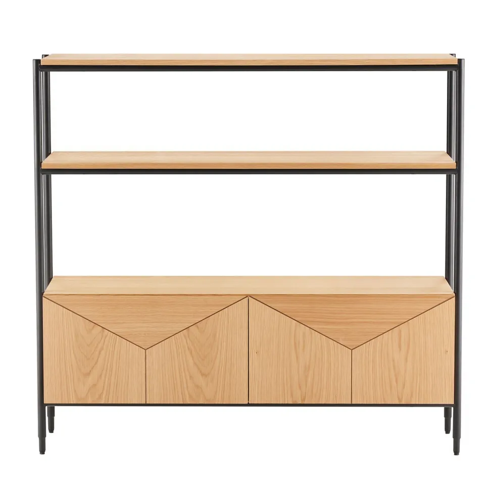 Hylly Home4You Nate 125,5x32x117cm, tammi