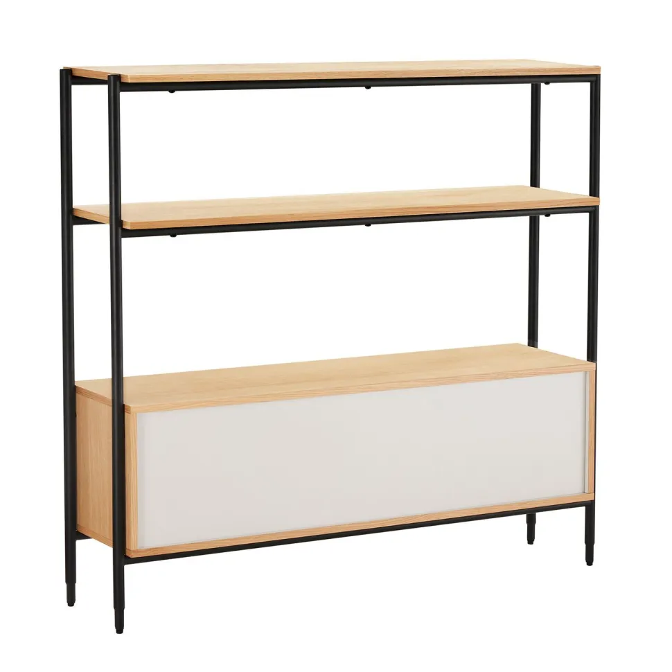 Hylly Home4You Nate 125,5x32x117cm, tammi