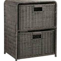 Hylly 2 korilla Home4You BASILE 40x30xK53 cm, tummanruskea