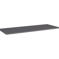Hyllylevyt 4kpl korkeakiilto harmaa 100x40x1,5 cm