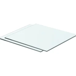 Hyllyt 2 kpl, kirkas lasi, 40x30 cm