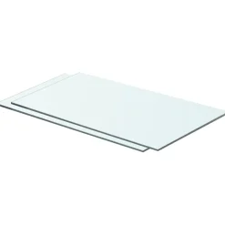 Hyllyt 2 kpl, kirkas lasi, 60x30 cm