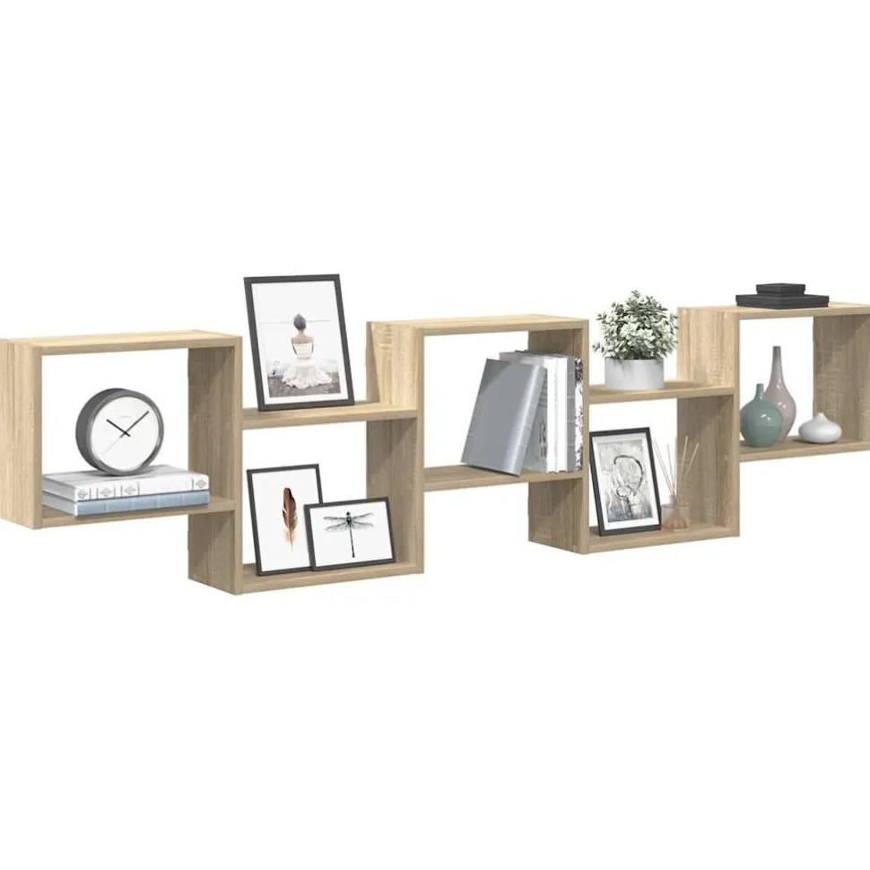 Hylly Wall Cube 5 lokeroa Sonoma Oak Engineered Wood (59997)