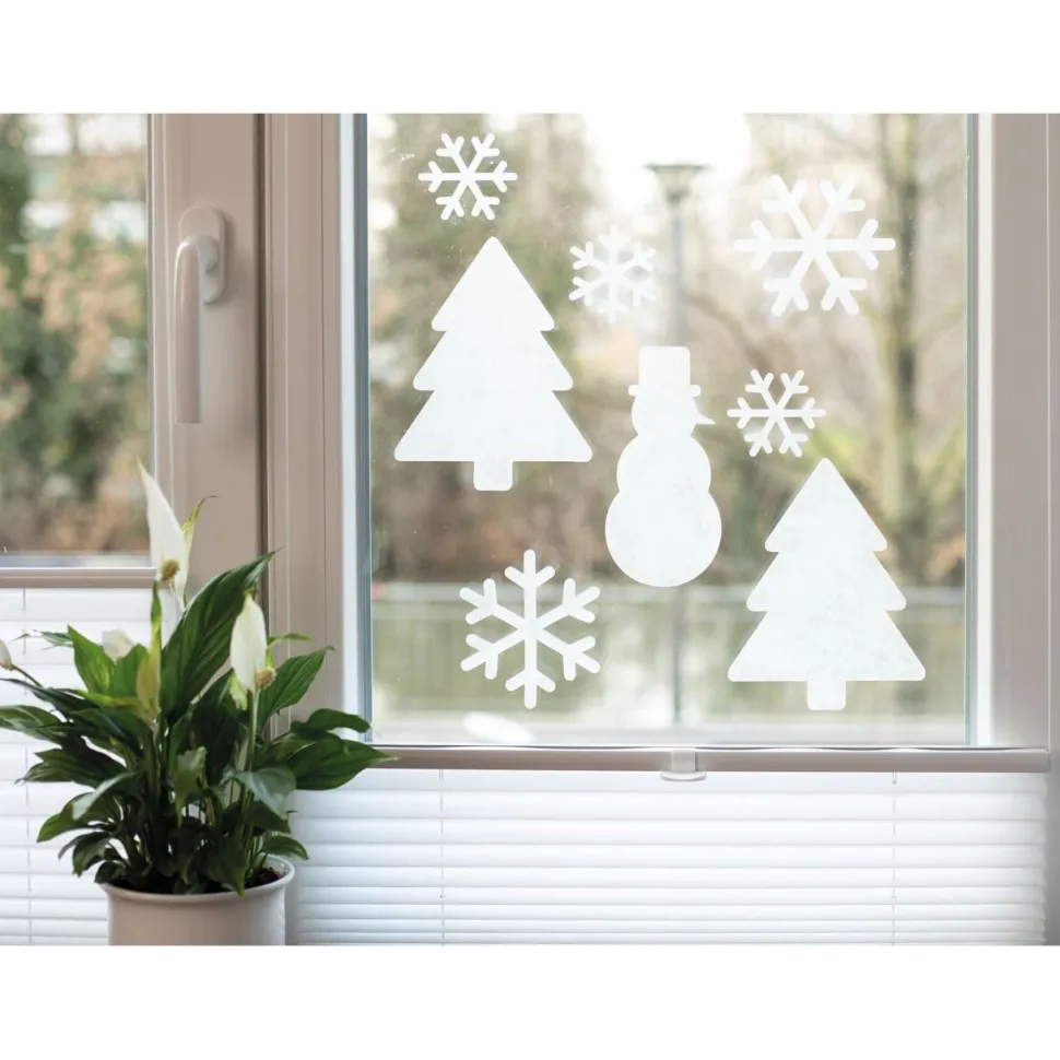 Ikkunakalvo D-C-Fix Static Premium Frost, eri kokoja, yksivärinen, valkoinen