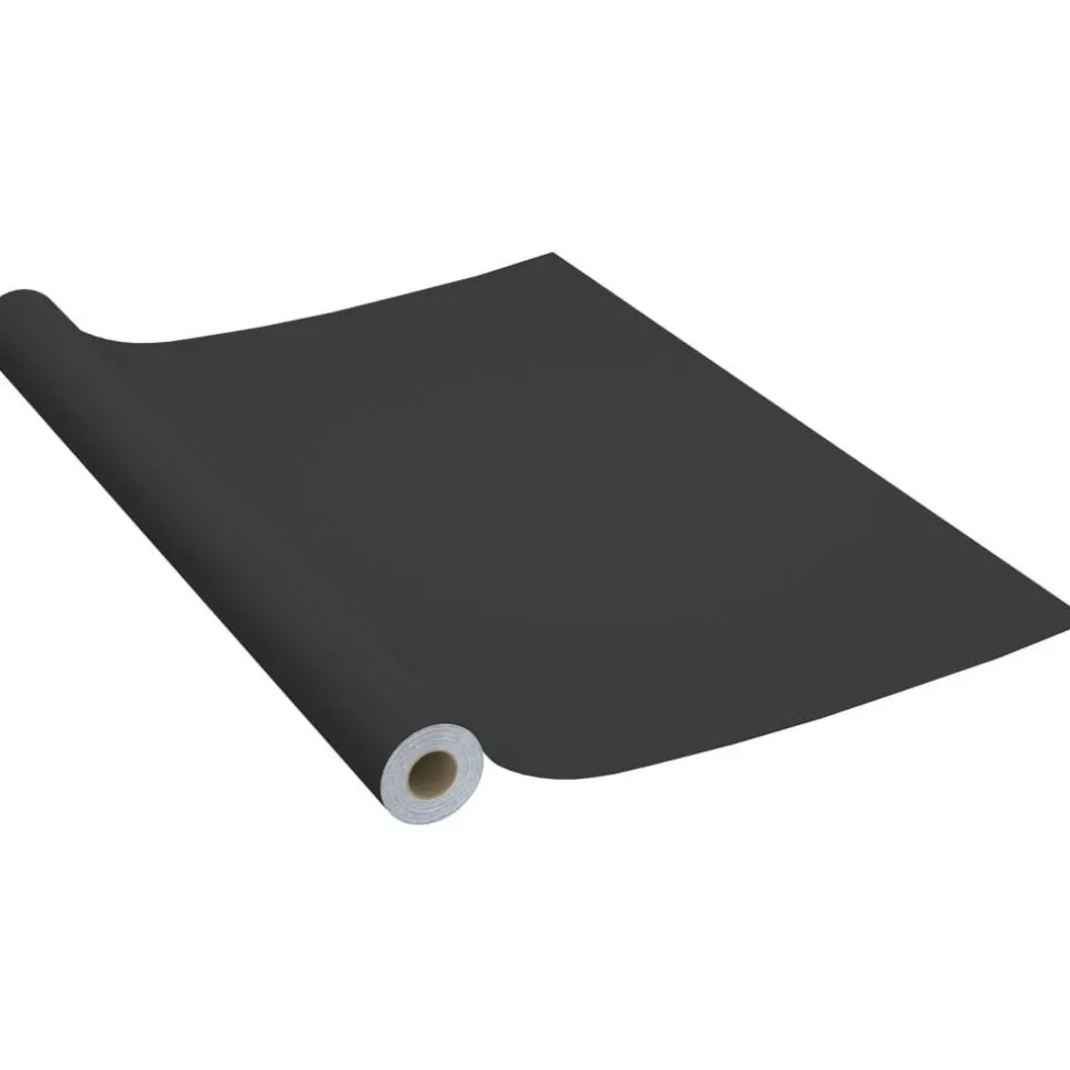 Itseliimautuva huonekalukalvo musta 500x90 cm pvc