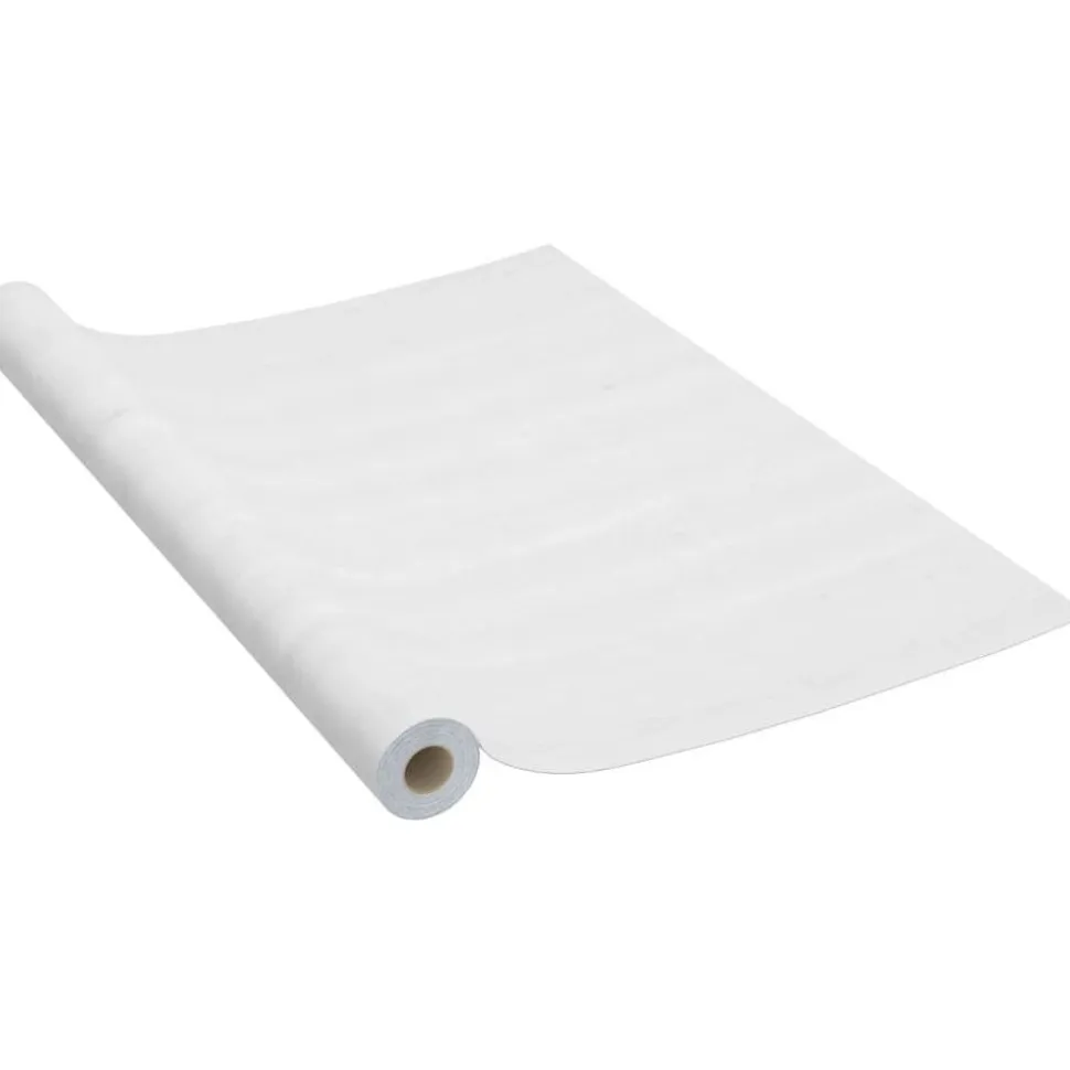Itseliimautuva huonekalukalvo valkoinen puu 500x90 cm pvc