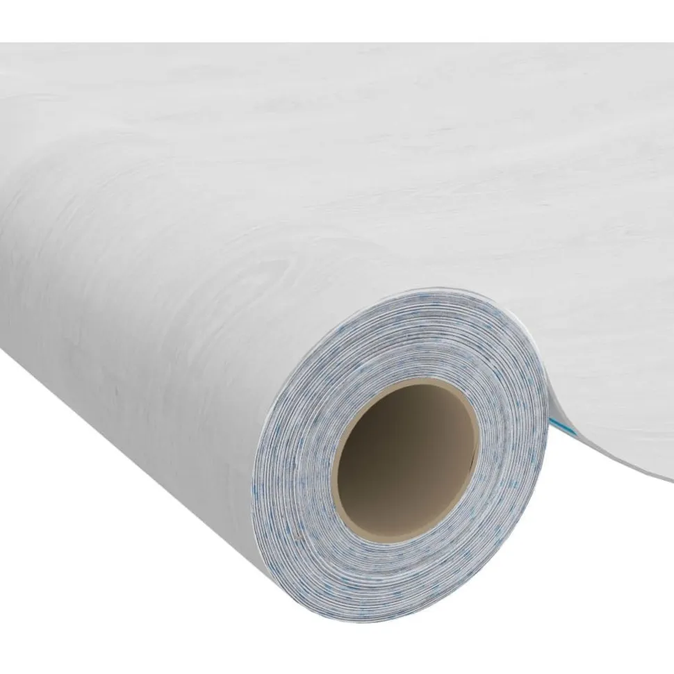 Itseliimautuva huonekalukalvo valkoinen puu 500x90 cm pvc