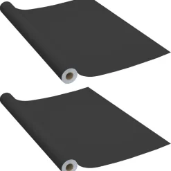 Itseliimautuvat huonekalukalvot 2 kpl musta 500x90 cm pvc