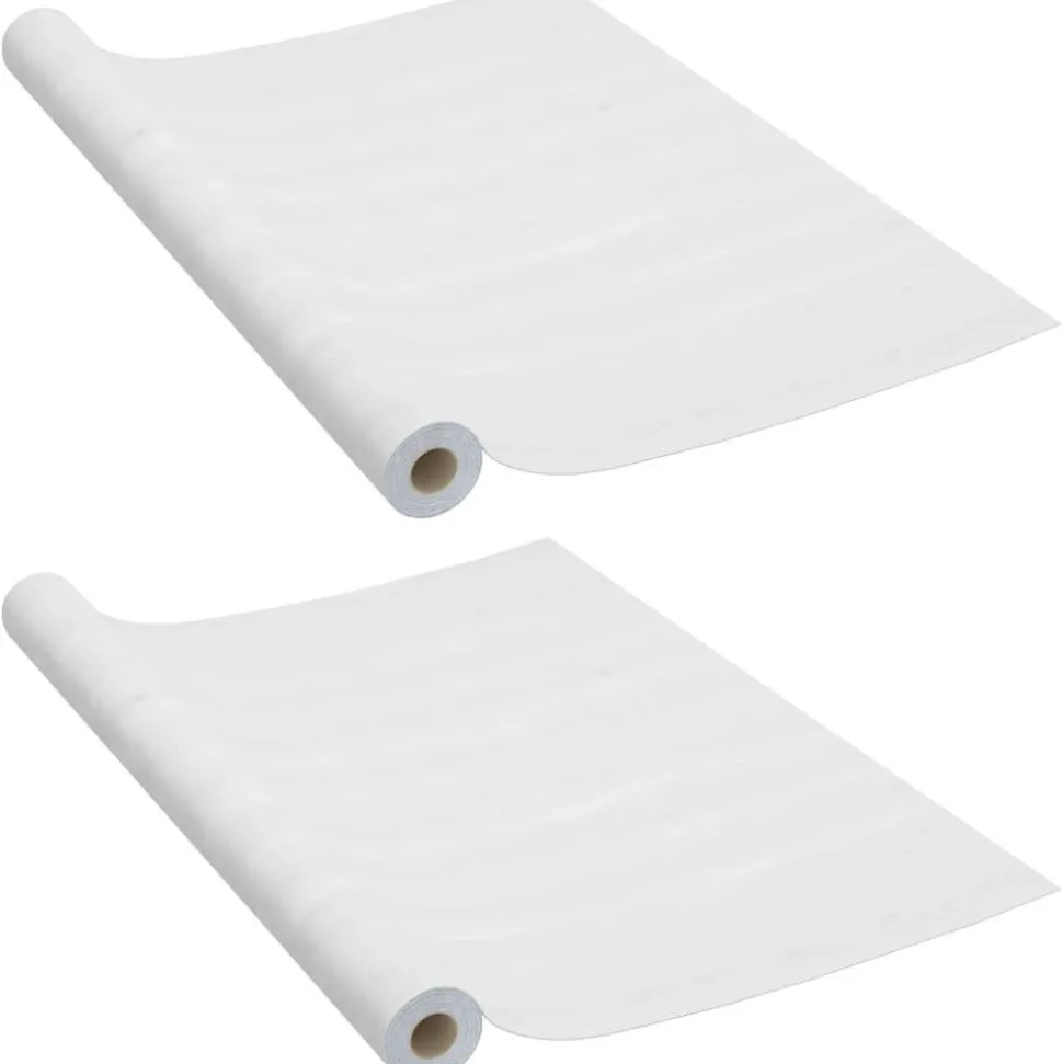 Itseliimautuvat ovikalvot 2 kpl valkoinen puu 210x90 cm pvc