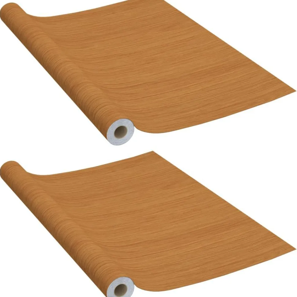 Itseliimautuvat ovikalvot 2 kpl vaalea tammi 210x90 cm pvc