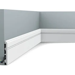 Jalkalista Orac Decor SX105 13x108x2000 mm polystyreeni valkoinen