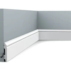 Jalkalista Orac Decor SX165 11x69x2000 mm polystyreeni valkoinen